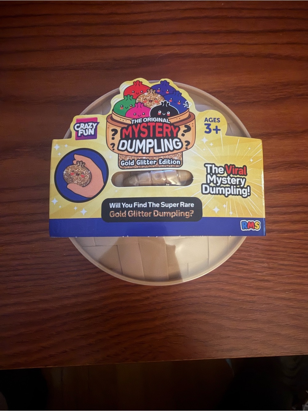 Crazy Fun RMS five below Mystery squishy Dumpling Gold Glitter Edition
